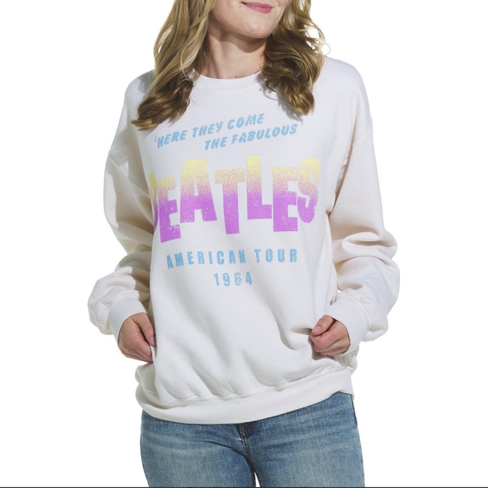 The Beatles American Tour 1964 Sweatshirt - Cream